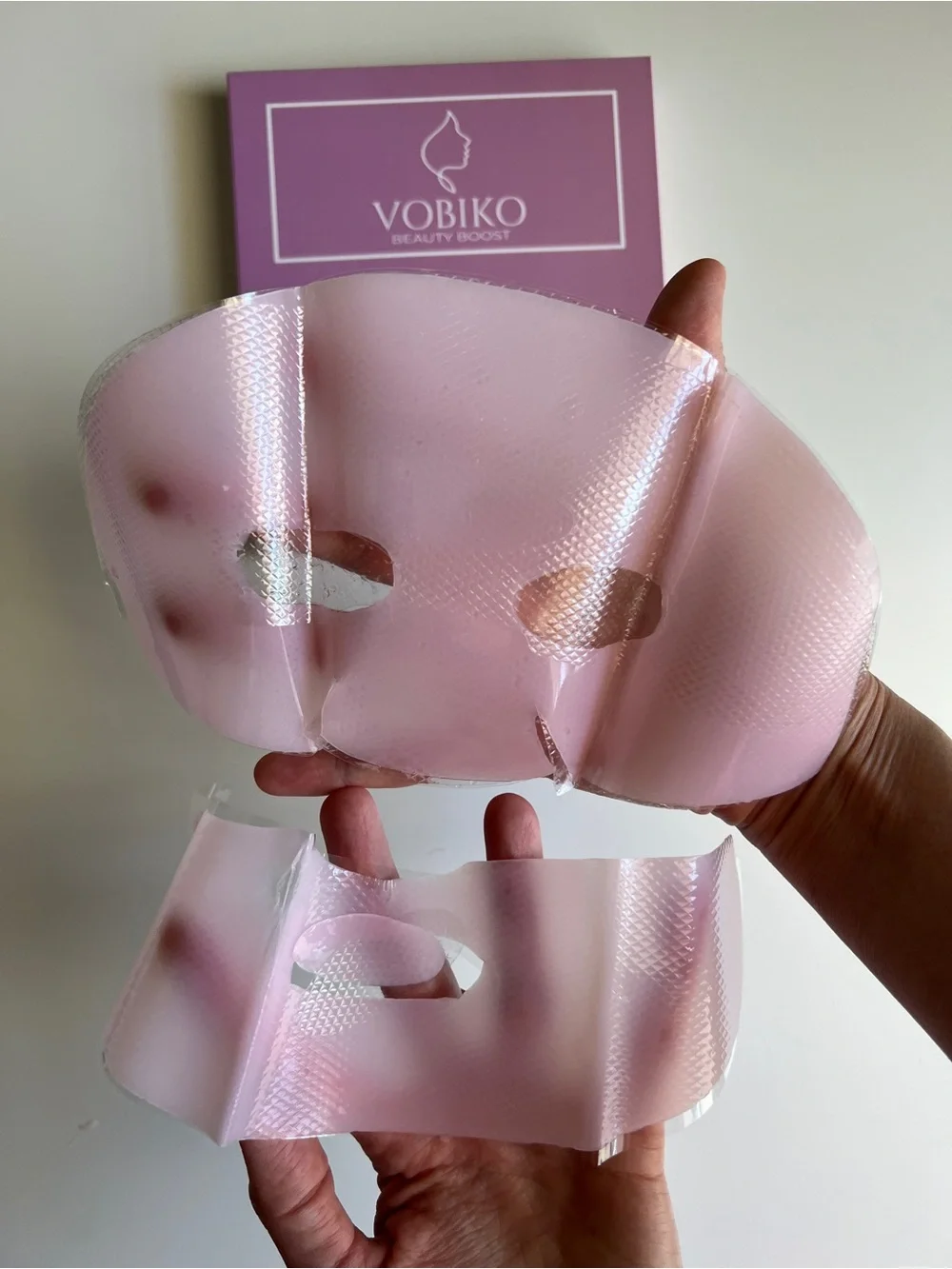 PDRN Pink Collagen Hydrogel Face Masks 12 Pack Sodium DNA Glass Skin VOBIKO Set